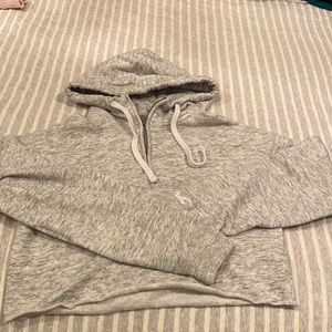 Hollister Grey crop top hoodie